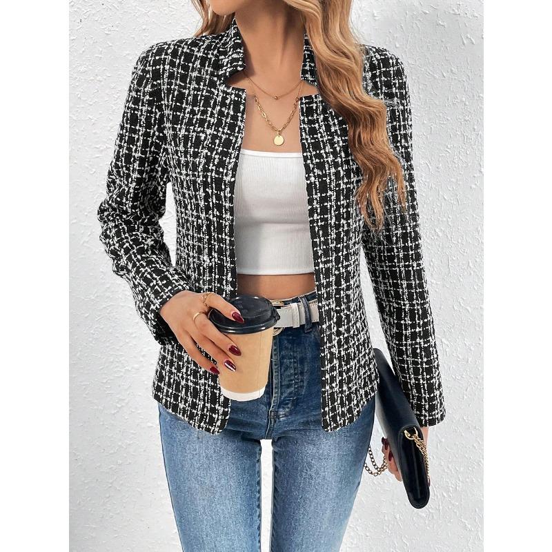 Autumn fashion short ladies cardigan, ladies temperament style office small suit jacket women
