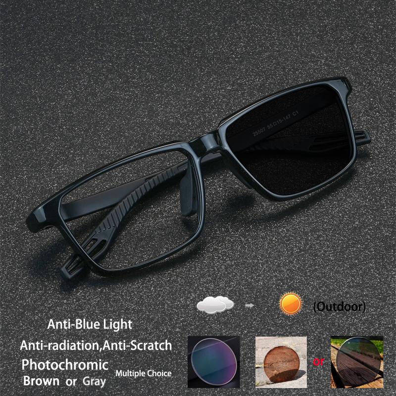 Anti-collision Sports Glasses Men Light Frame Myopia Eyeglass Prescription Photochromic Anti Blue Light Femal Presbyopia Eyewear