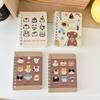 Cute Cartoon Spiral Notebook A7 Size Portable Pocket Side Flip Notepad for Students Aesthetic Memo Pad for Notes Journaling