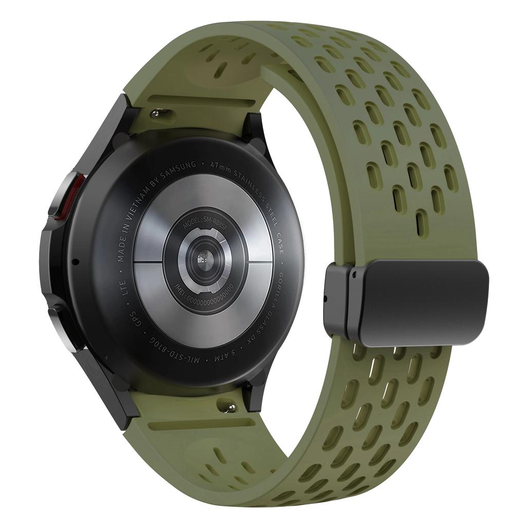 Silicone Strap for Samsung Galaxy Watch 6 5 4 5Pro 6Classic 40 44 45 43mm 47mm Magnetic Buckle Band No Gaps Bracelet Correa Belt