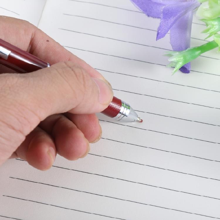 Metal Retractable Ballpoint Pen, Retractable Ballpoint Pen Multicolor Ballpoint Pen 1.0mm, Write Smoothly for Office