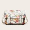 New Casual Box Bag Color Matching Printing Large Capacity Shoulder Crossbody Women's Small Square Bag Messenger Bag