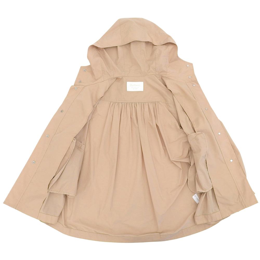 BALLSEY Excellent condition light taffeta hooded short coat, women's, beige, size 36, made in 1924 coat 36 beigeUsed