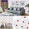 Self-adhesive Anti-collision Romantic and Warm Children's PE Foam 3D Wallpaper DIY Decorative Embossed Wall Stickers 70CM X 70CM