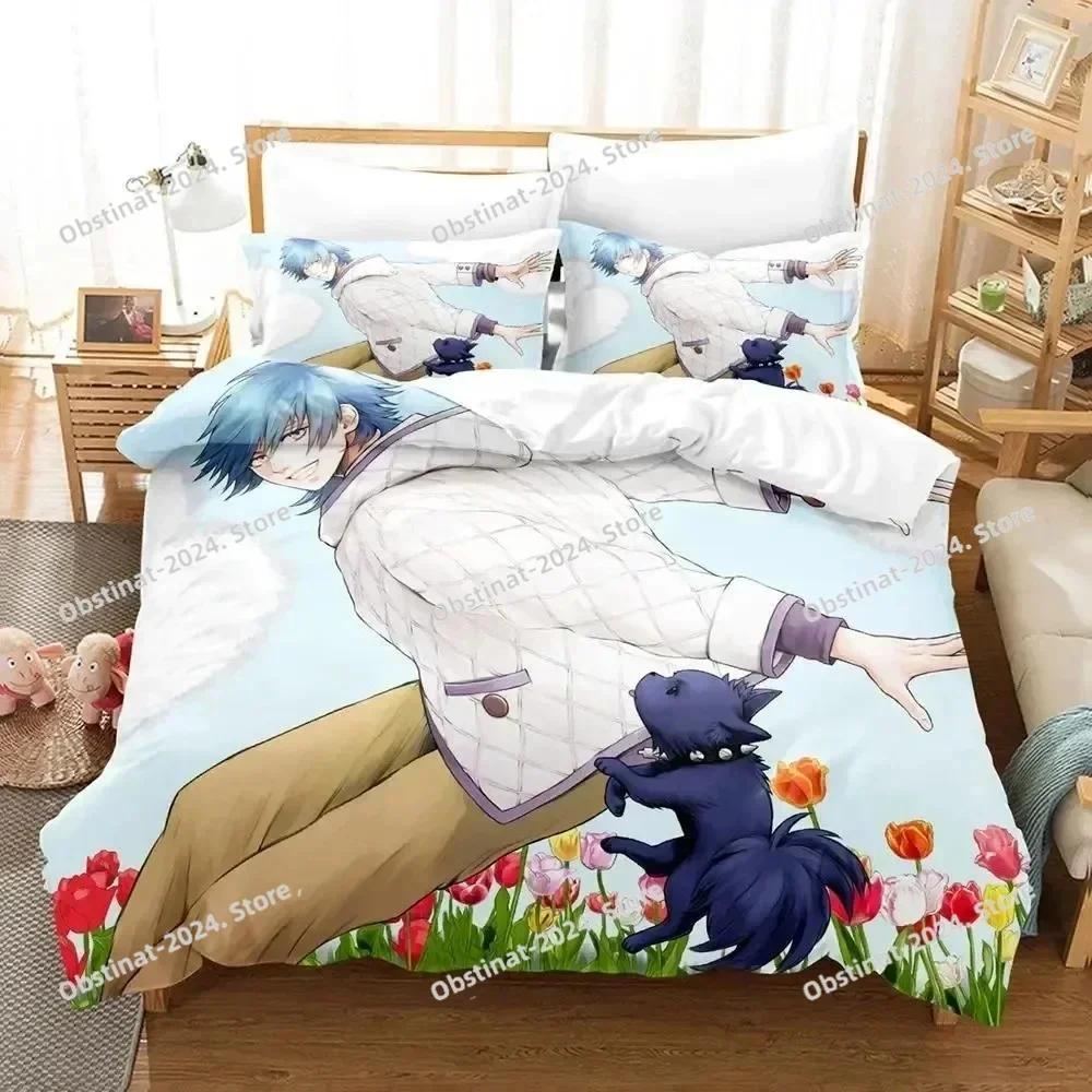 Anime DRAMAtical Murder Game Bedding Set Print single Comforter Quilt Bed Cover Duvet Cover Pillow Case 3 Pieces Kids Adult Size