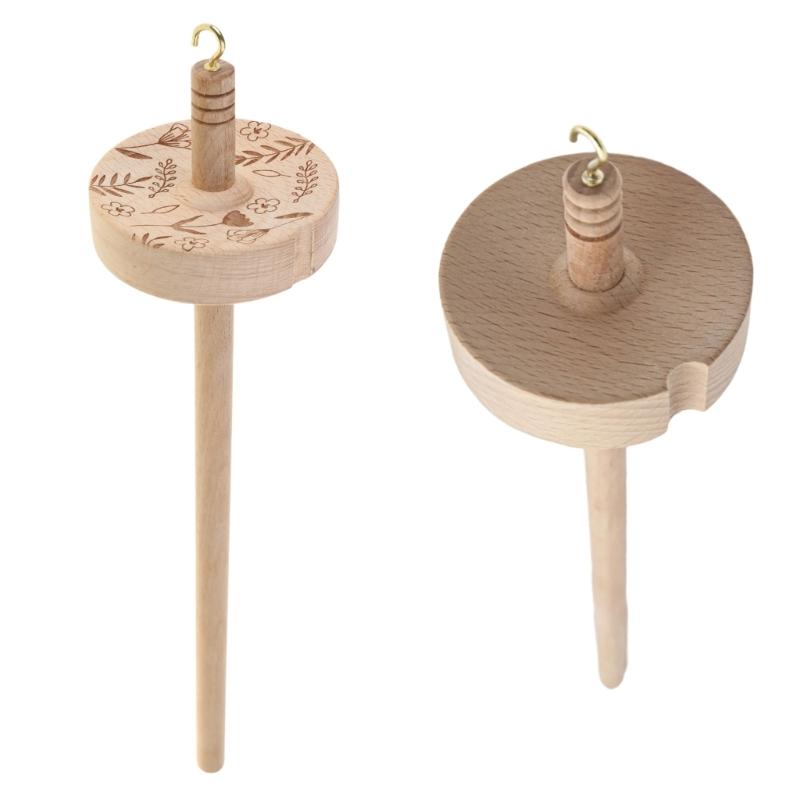 Drop Spindle Top Whorl Yarn Spinner Wheel Wood Drop Spindle Top Whorl Yarn Spinner Wheel Tool for Enthusiasts