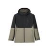 Comfortable Simple Versatile Hooded Sports Zip Jacket Men Jacket Dark-Green Black 152527624-4