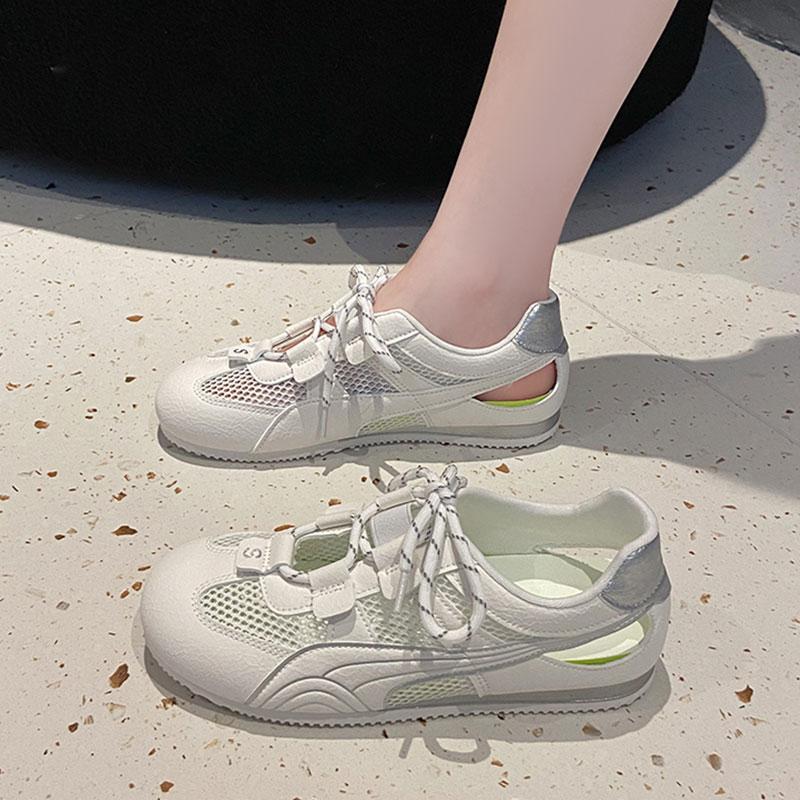 Fashion CRLAYDK Fashion Women Sneakers Hollow Out Summer Casual Tennis Platform Breathable Skate Shoes Mesh Walking Anti Slip Trainers