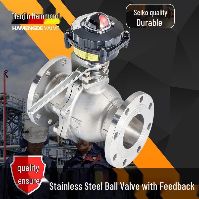 Hammond Stainless Steel Ball Valve with Feedback, Limit Switch & Position Indicator (Q41F-16P)