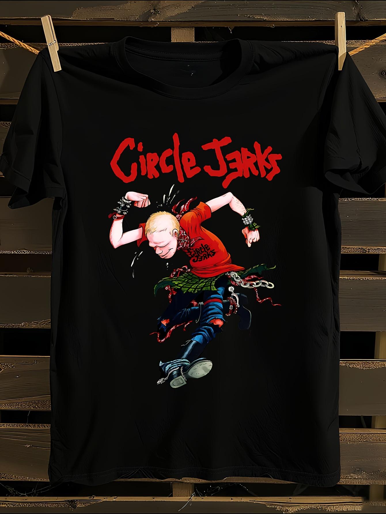 Circle Jerks для Мужчин Панк Логотип Футболка M