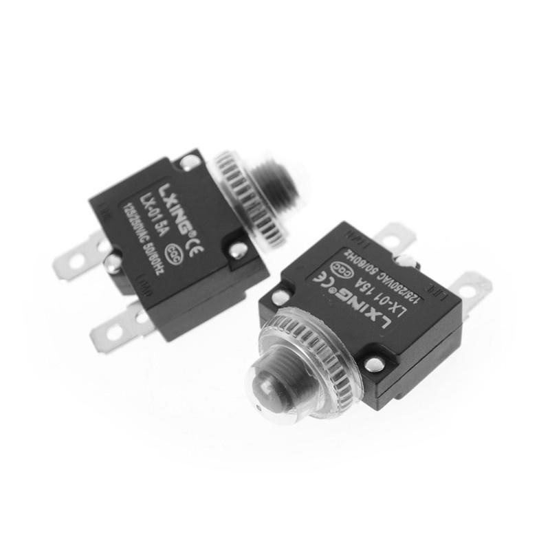 2set Thermal Switch Overload Protector Push Button+waterproof Cover Cheapness CC