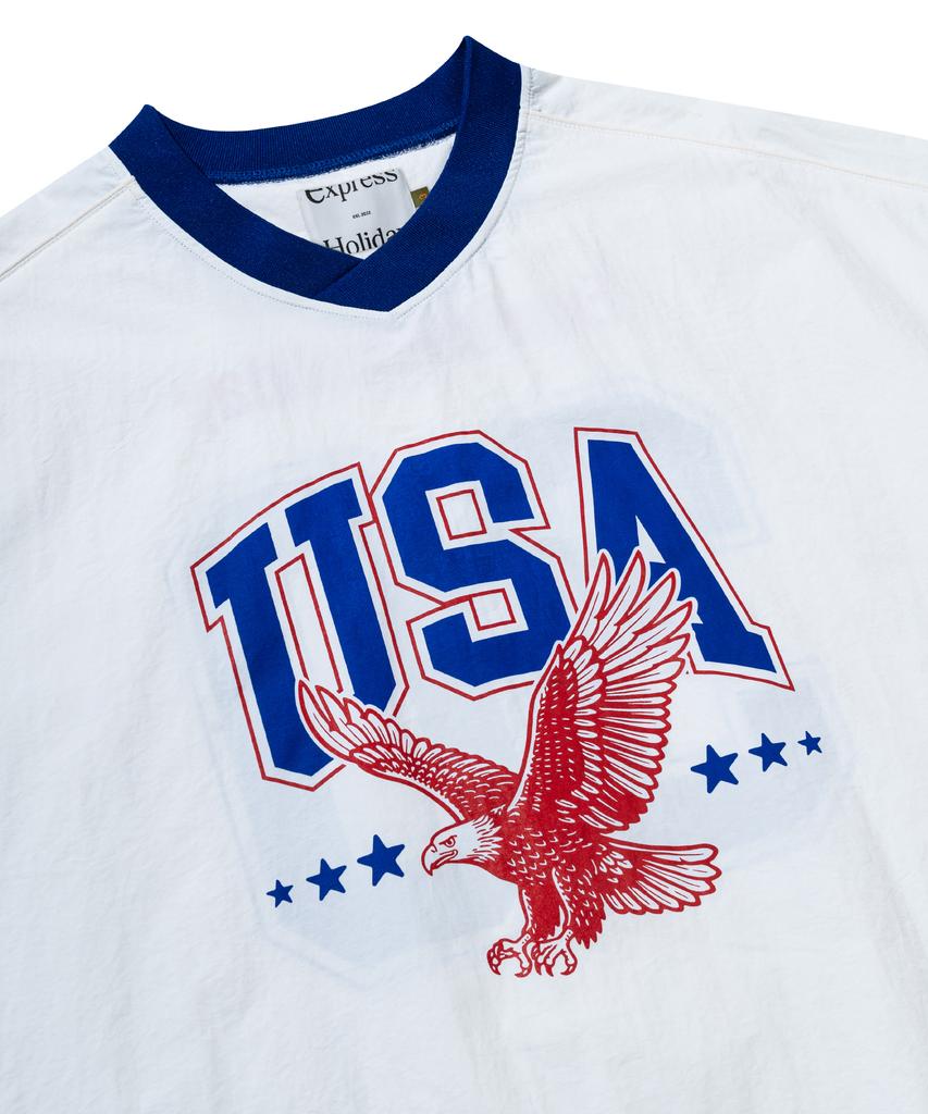 EXPRESSHOLIDAY Authentic Nylon Half T-Shirt_Usa