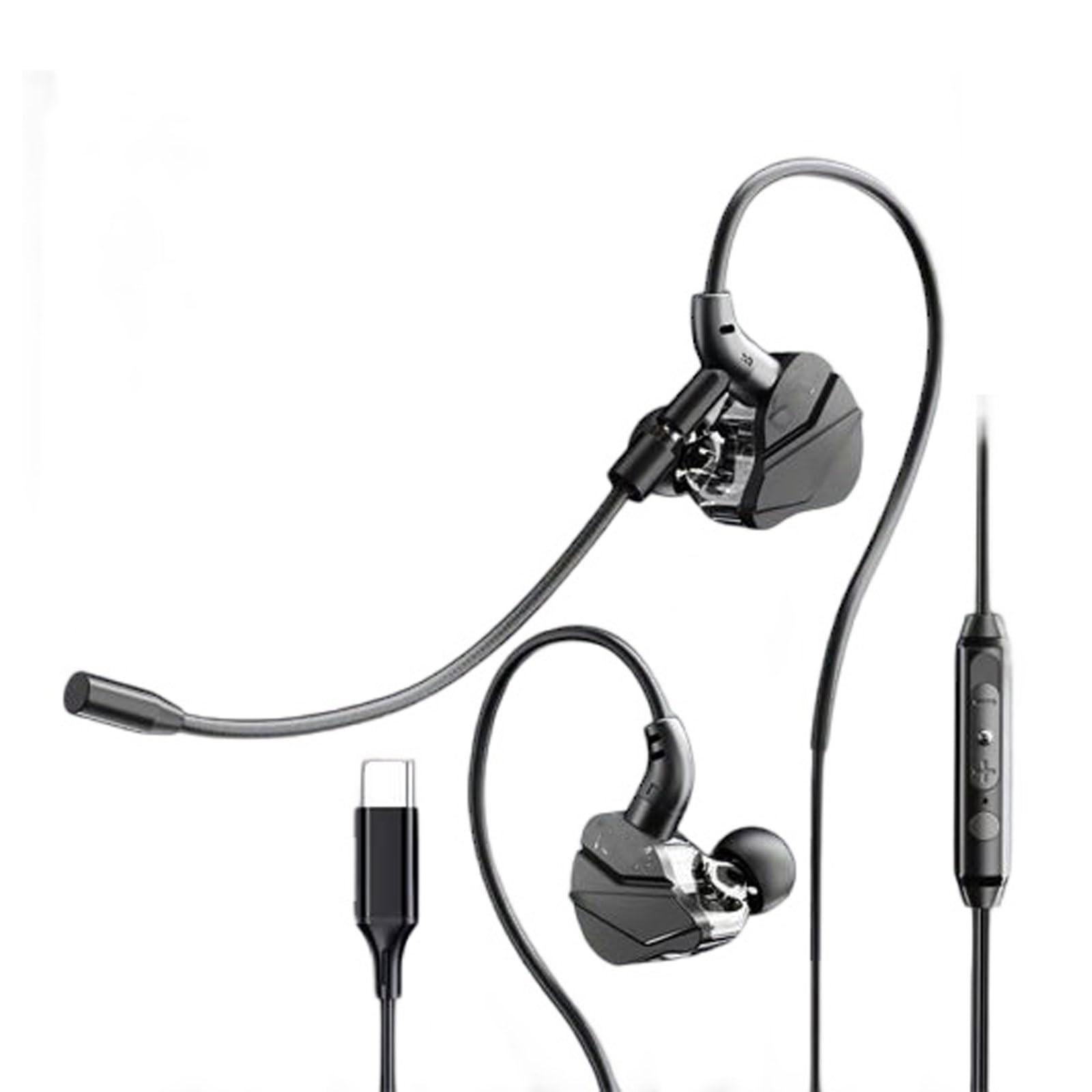 

с глубокими глубокими смартфонными черными наушниками Type-c, проводные, игровые, проводные, Earpods, наушники, микрофон, гарнитура, вставные, басы, гарнитура, вставные,