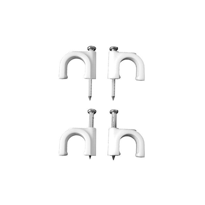 Agrafe Serre-câble Blanche Pour Tuyau Tubulaire 2x6 N° 10 (boîte 100 U.)