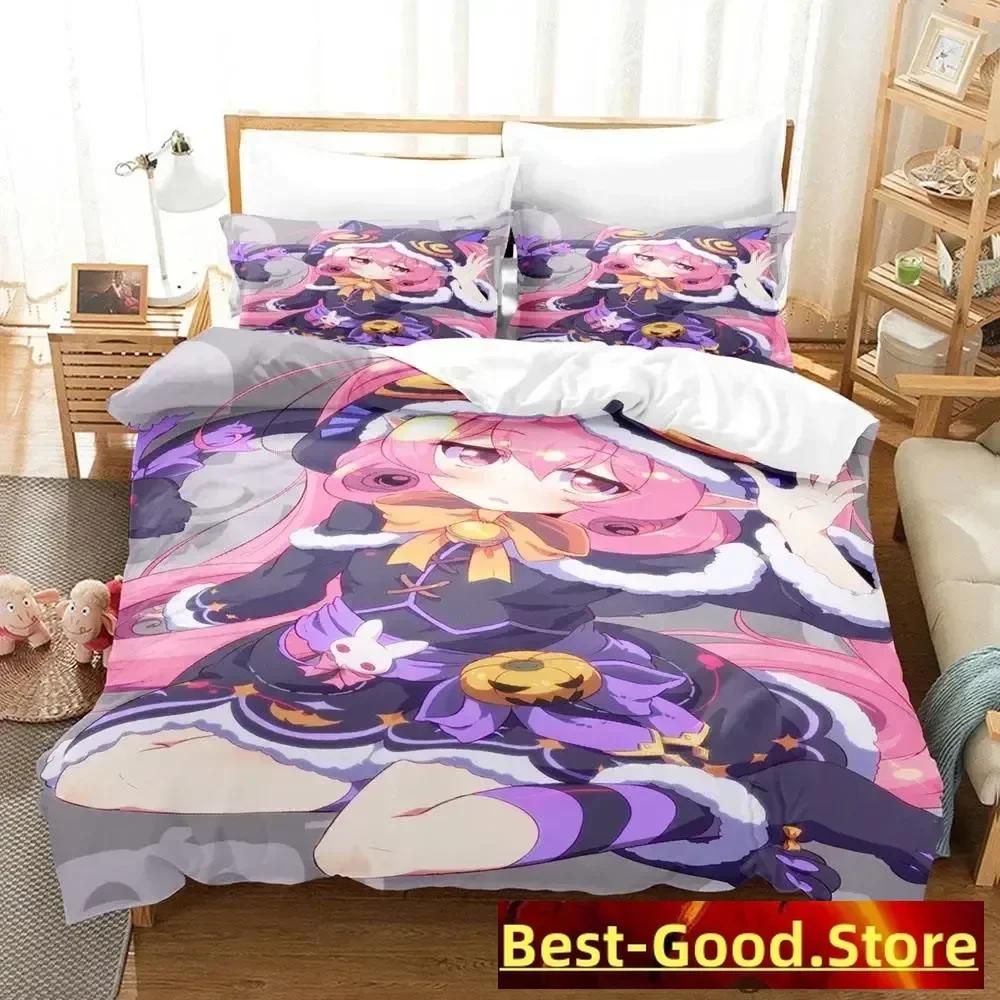 2023 Pink Neneka Bedding Set Single Twin Full Queen King Size Bed Set Adult Kid Bedroom Duvetcover Sets Anime Parure De Lit Bed