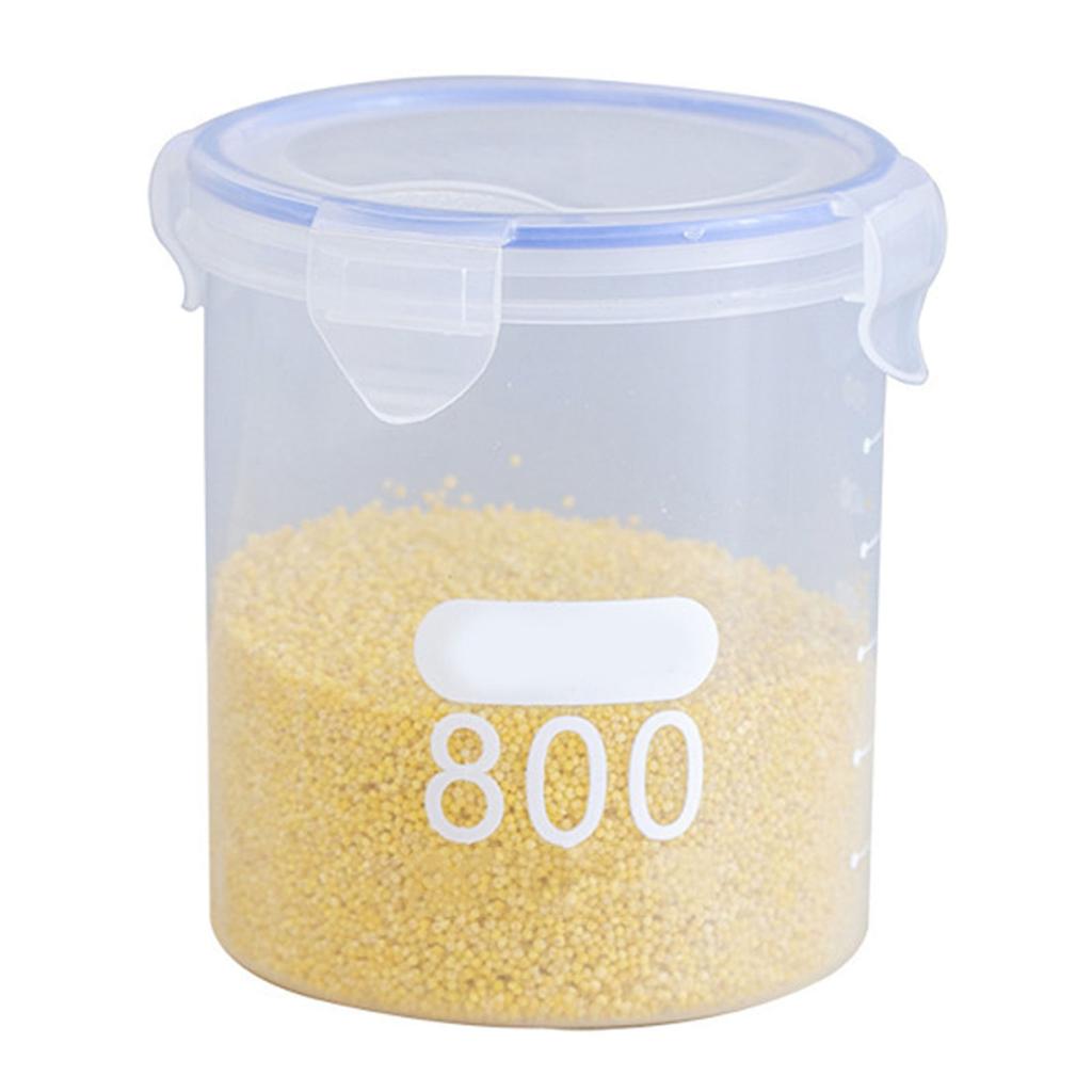 Sealed Canister Multifunctional Transparent Plastic Milk Powder Grains Cereal Storage Jar with Lid for Kitchen