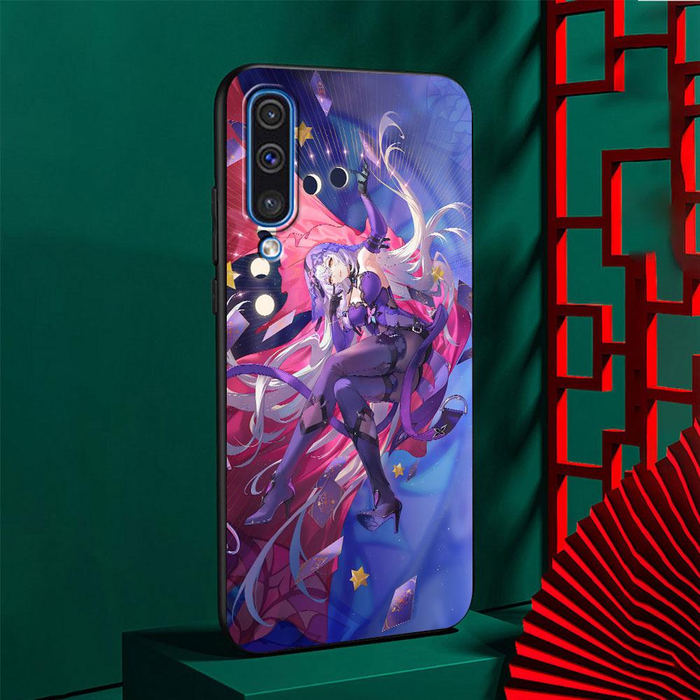 Black Swan Star Rail Sparkle Case for Samsung Galaxy A02s A70 A70s A20e A03s A20 A30 A30s A40 A50 A50s A10 TPU Black Phone Cover