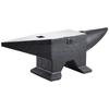VEVOR Cast Steel Anvil, 132 Lbs(60kg) Single Horn Anvil with Large Countertop and Stable Base, High Hardness Rugged Round Horn Anvil Blacksmith
