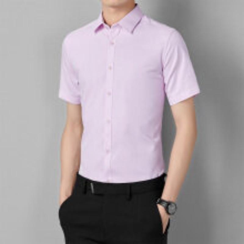 Cotton Short-sleeved Plain Weave Shirt