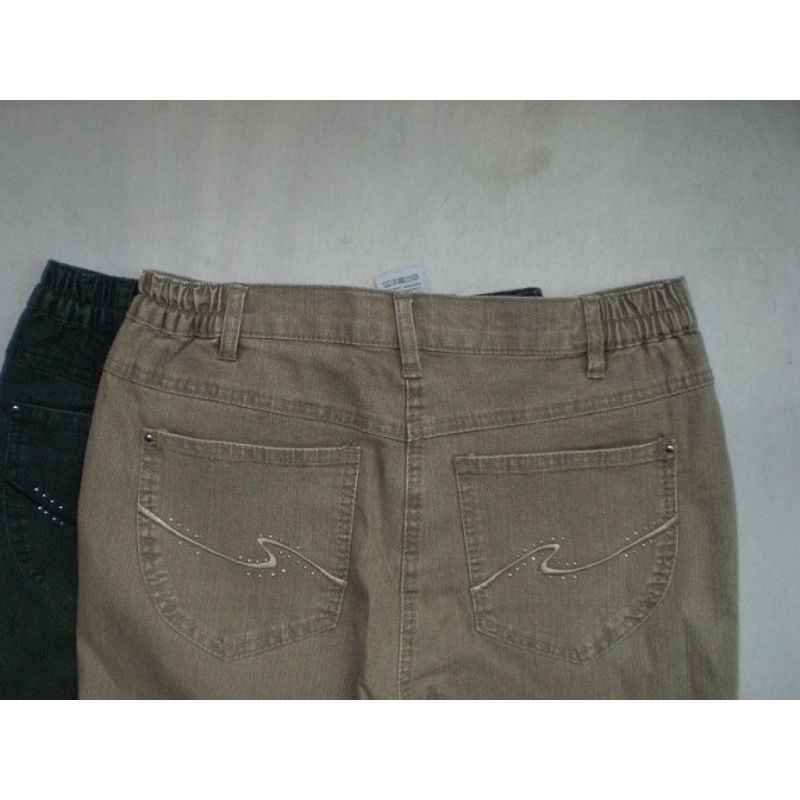 

Новое поступление Весна больших размеров Женская одежда Брюки-карандаш с высокой талией Джинсы Повседневная талия 70-110см Camel color 38 yards