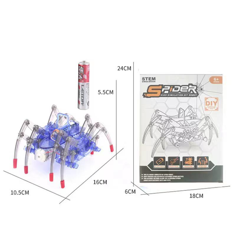 DIY Spider Robot Kit: Handmade Mechanical STEM Toy for Science Experiments