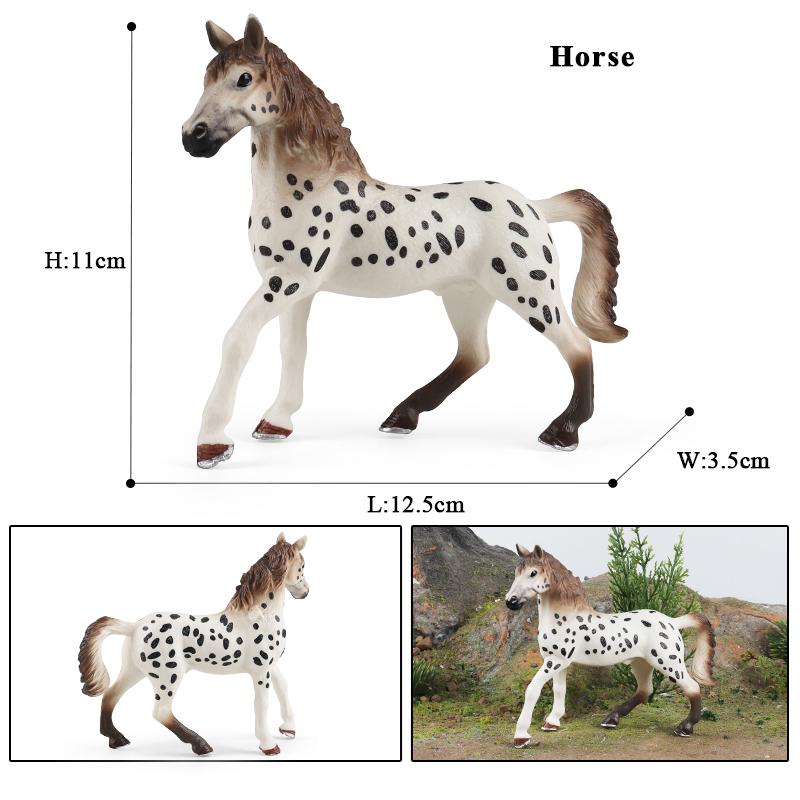 Oenux Nutztiere Gaul Fohlen Clydesdale Araber Pferdemodell Actionfiguren Reiterlich Pvc Sammlung Bildung Kinderspielzeug Geschenk