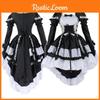 Delizioso Vestito da Principessa Lolita e Cameriera da Donna con Maniche Corte e Silhouette a Linea A