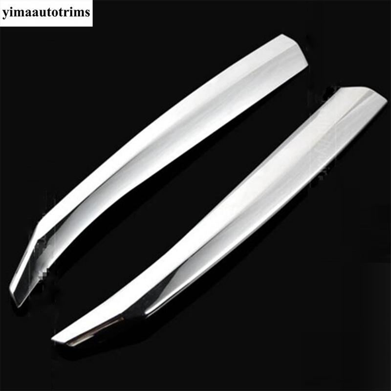 Car Front Middle Grille Mesh Strip Protector Decoration Cover Trim For Mazda 3 2014 - 2016 ABS Chrome / Red Accessories Exterior