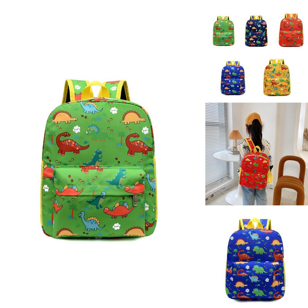Stylish Nylon Dinosaur Backpack With Breathable And Load-reducing Features