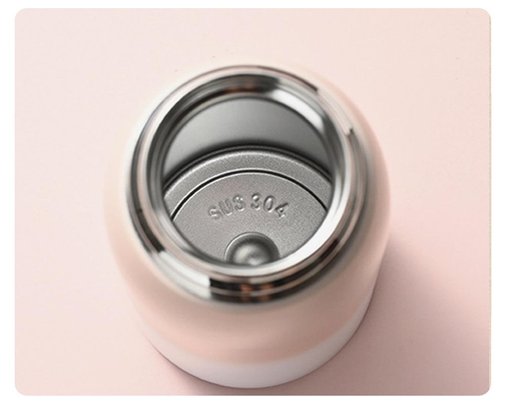Gradient Color Stainless Steel Flip-top Water Cup for All Ages
