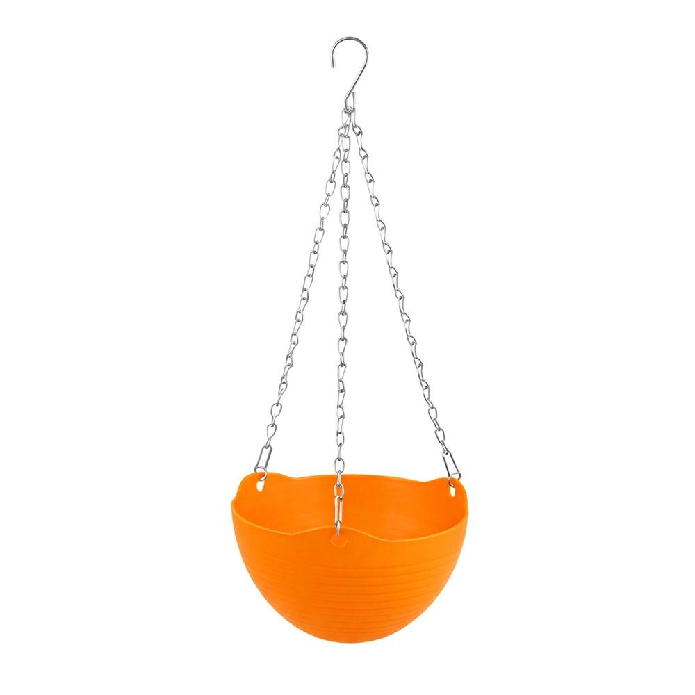Durable Self-absorbing Hanging Basket Plastic Colorful Flower Pot Hanging Flower Pot Garden Decoration