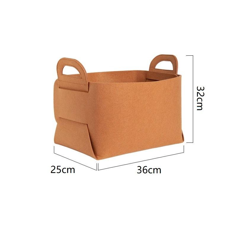 

Felt Basket Laundry Storage Clothes Toys Organise Holder Container Modern Simple Room Decoration Book Box