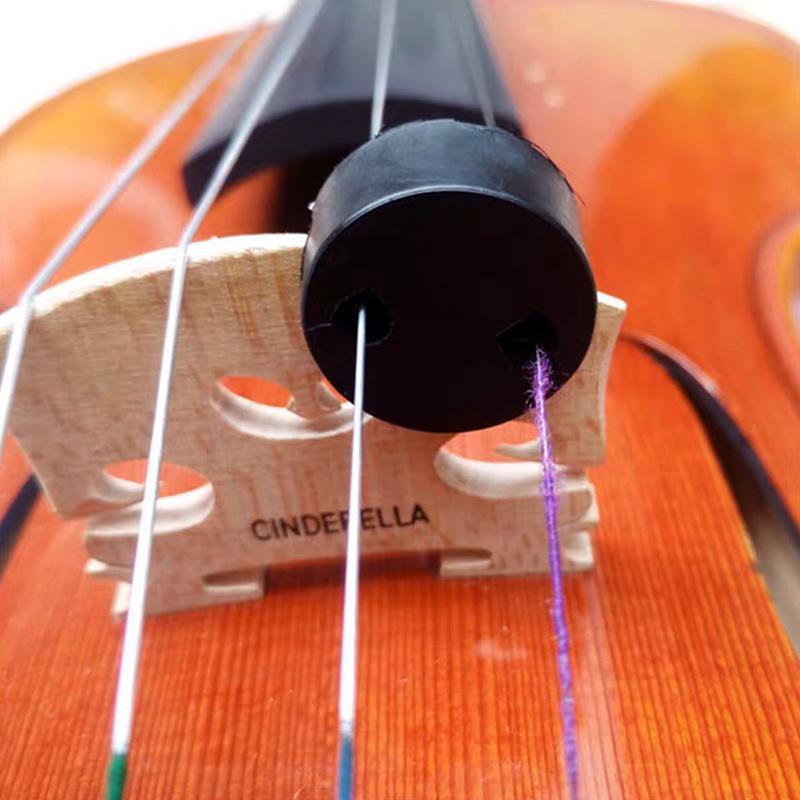 1Pc Rubber Cello Violin Viola Mute Silencer Muffler Practice Fiddle Decrease The Volume Not Disturb Others To Rest