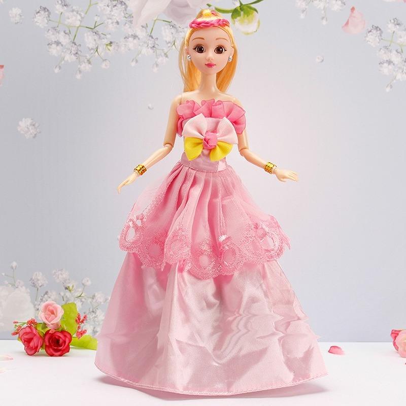 30CM Mini Puppe Sammlung Kleidung Mädchen Spielzeug 3D Große Augen BJD Prinzessin Volle Outfits Kleider Sammlung Kinder Puppe geschenk