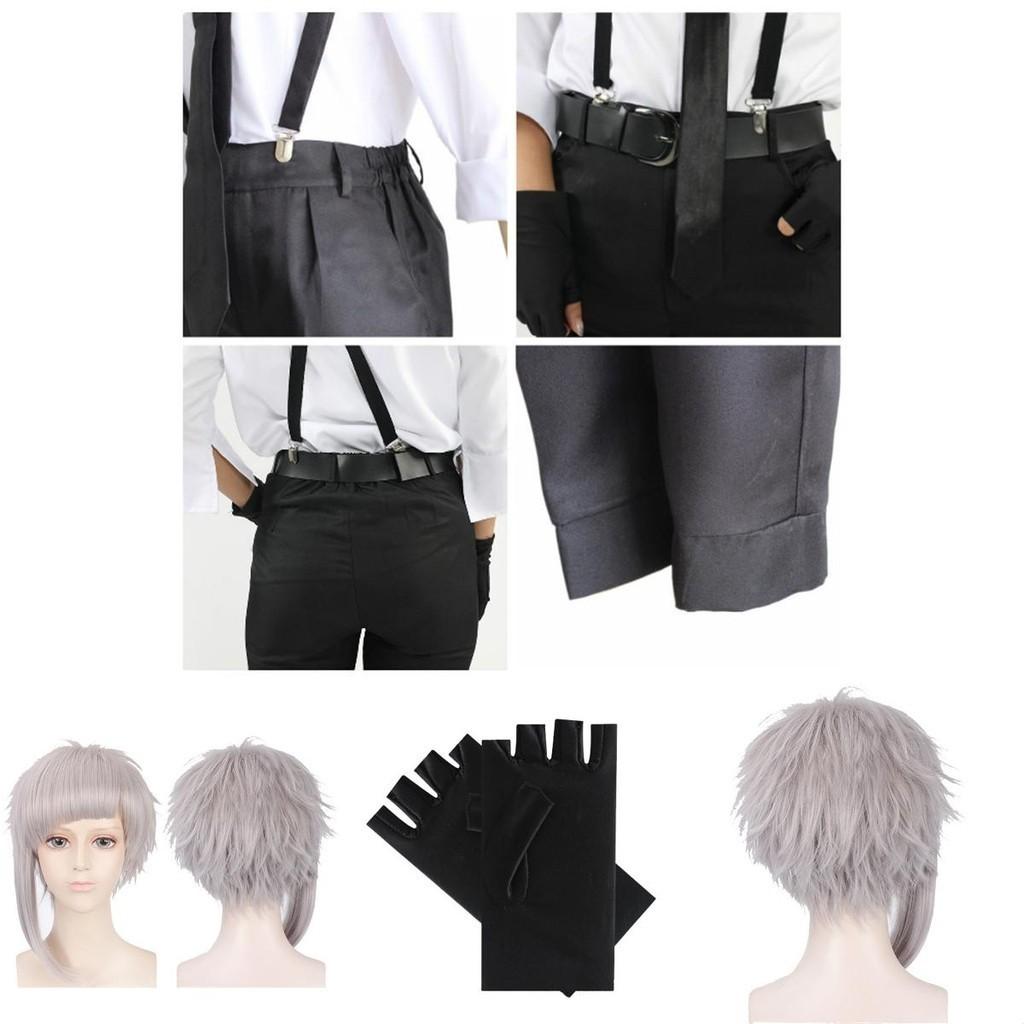 Nádherný japonský anime Bungo Stray Dogs Nakajima Atsushi Cosplay Kostým Uniforma Oblek