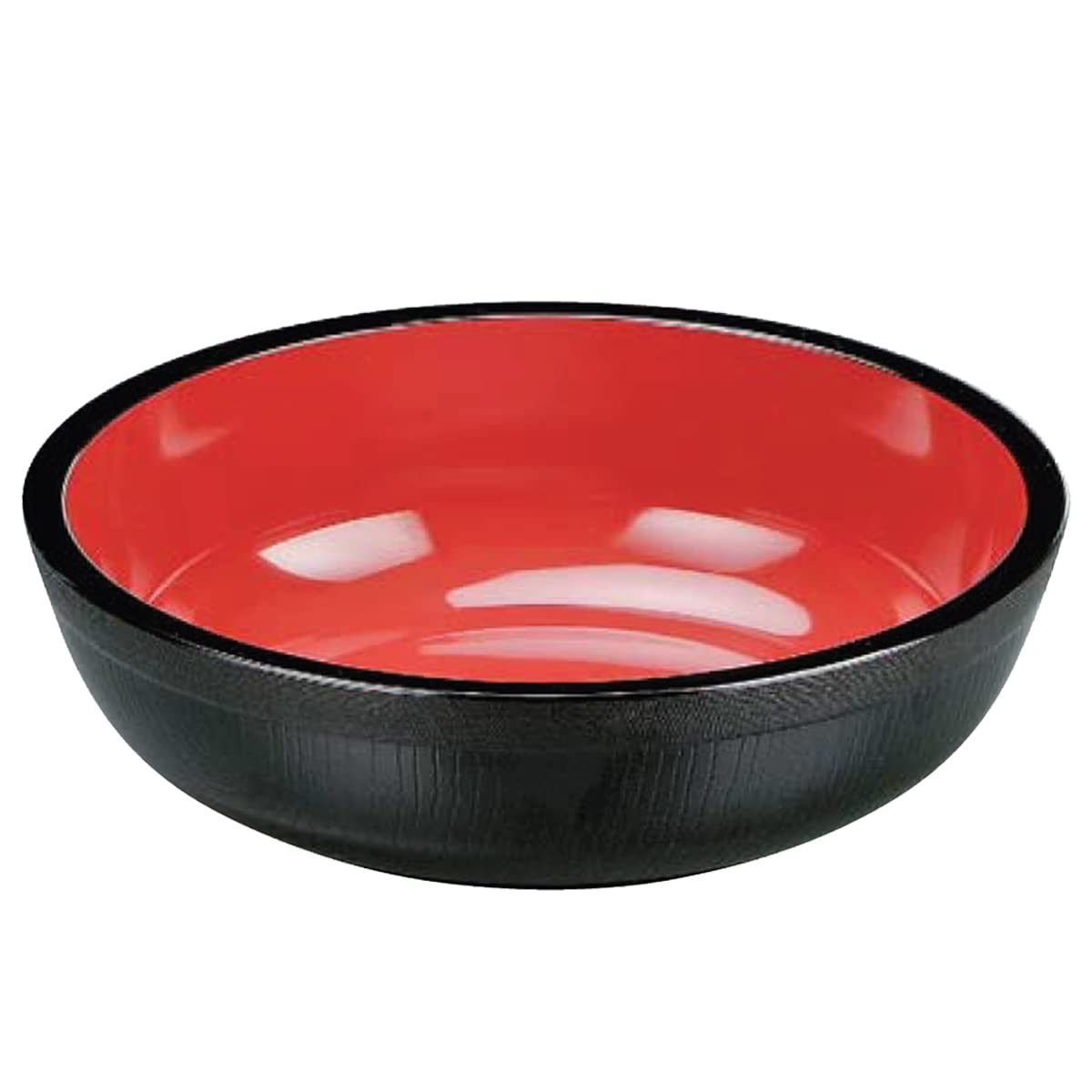 

Soba Kneading Black Wood Grain Red 2 Shaku Diameter x Made in Japan J-kitchens Bowl, Exterior, Interior, (1.5 ft) 35.9 9.7 cm, чорний