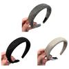 Damen Stirnband Funkelnde Strasssteine Schwamm Verdickte Füllung Rutschfestes Design Haarreif Flexible Passform Haaraccessoire