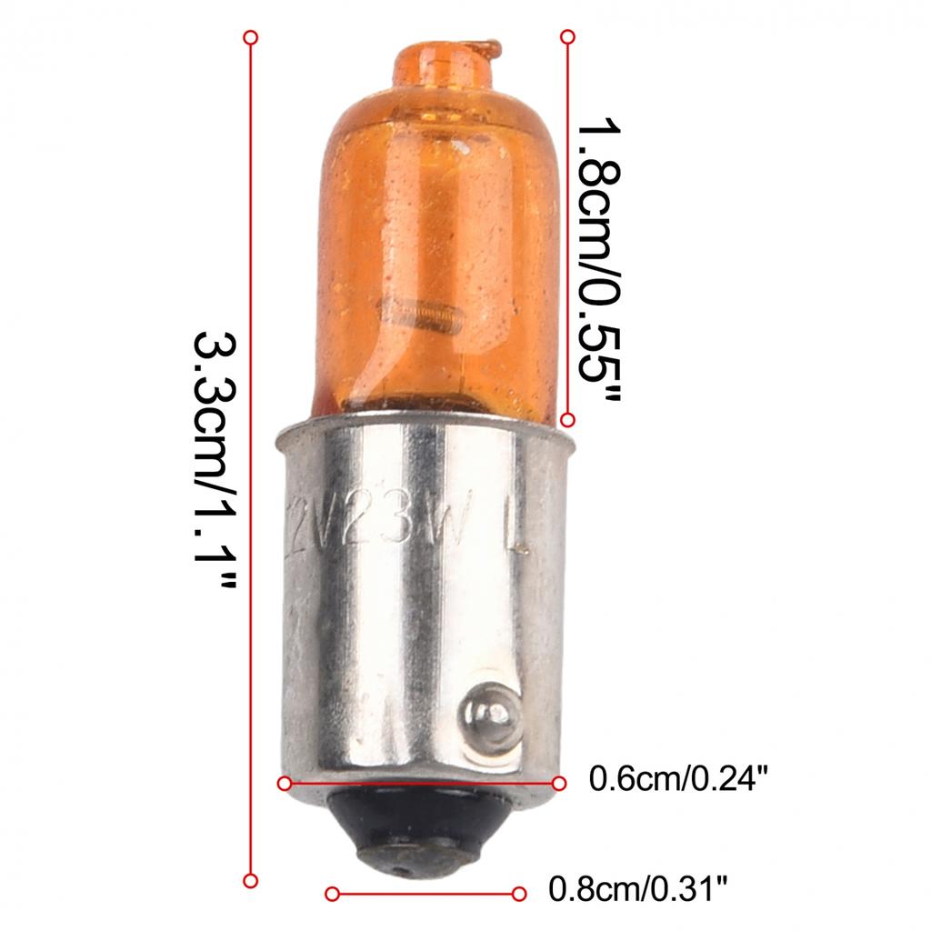 Brandneue Motorrad-Blinkerbirnen 4 Stück Gelb BA9S Für Auto