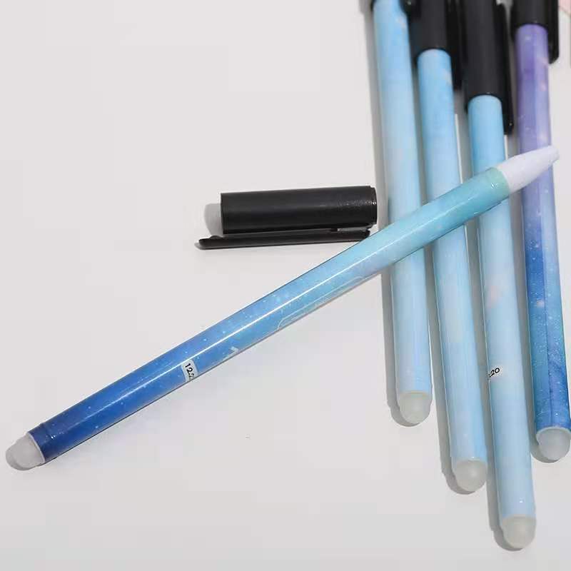 12pcs Erasable Pen Twelve Zodiac Signs Easy to Wipe Elementary School Student Pen Hot Erasable Neutral Pen 0.5mm Office Stationery Supplies