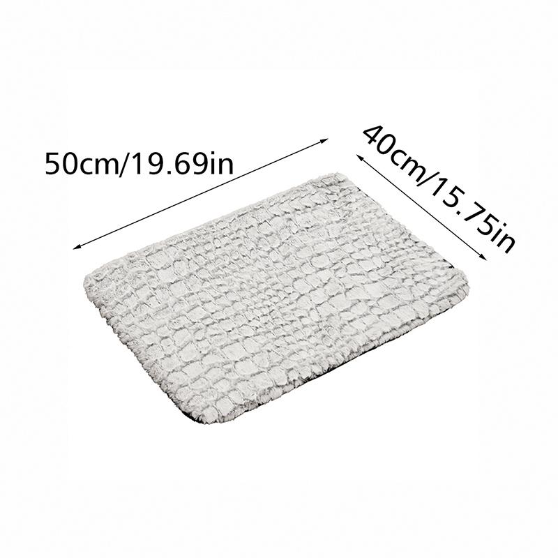 1PC Explosive Winter Warm Cat Kennel Mat Removable and Washable Snowflake Fleece Self-Heating Dog Kennel Mat Dirty Resistant and Non-Slip Dog Mats