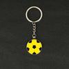 Keychain Pendant, Thickened Stainless Steel Bottle Opener Key Chain, Football Pattern Waterproof Multifunctional Key Ring Fan Gift Bar Accessory