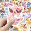10/30/60pcs Kawaii Cartoon  Eevee Stickers Anime Graffiti Decals Laptop Guitar Suitcase Phone Cute Decoration Sticker Toy