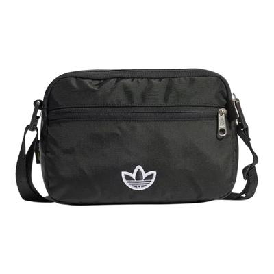 Originals Premium Essentials Recycled Nylon Shoulder Bag, Crossbody Bag Trumpets Unisex Black Adidas IT7610