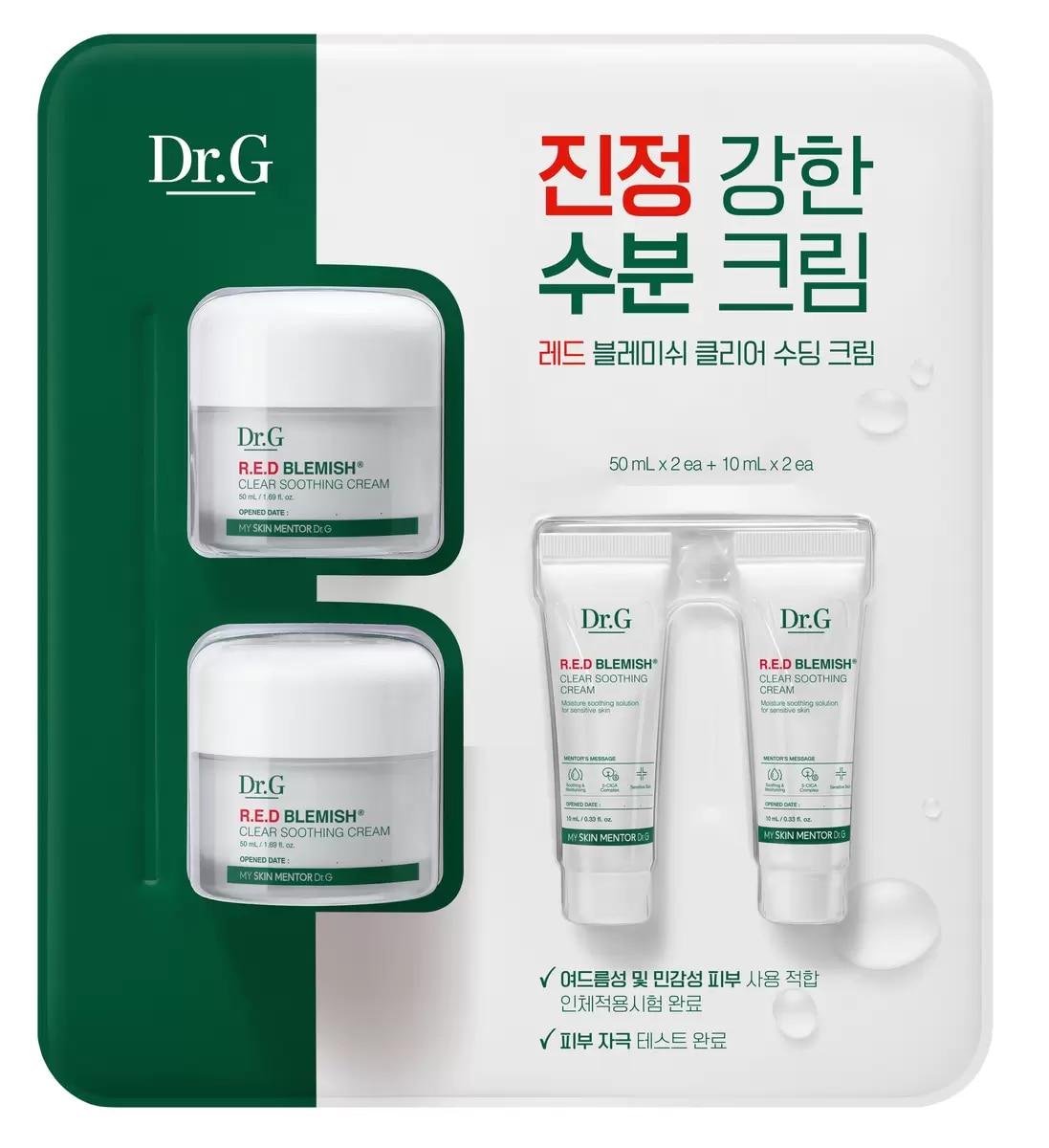 

Dr.G Red Blemish Clear Soothing Cream 50 ml x 2 + 10 ml x 2 50mlx2+10mlx2