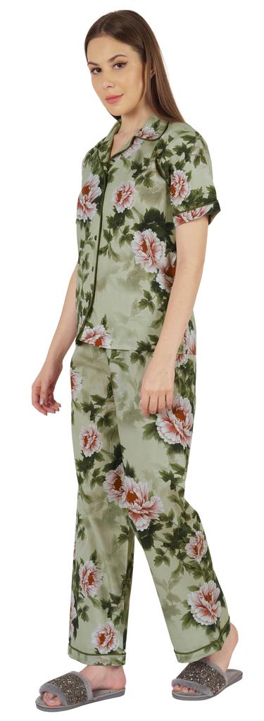 Inkmeso Women  s Classic Short Sleeve Shirt and Pajama Pants Loungewear 2 Pc PJ Sleep