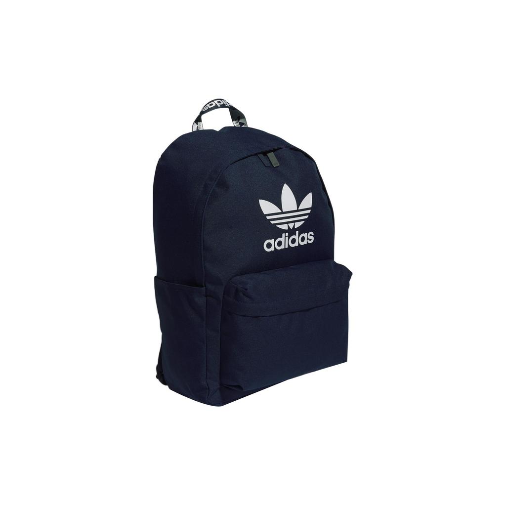 Adidas Originals Large Logo Polyester Backpack Unisex Backpack Blue HK2621
