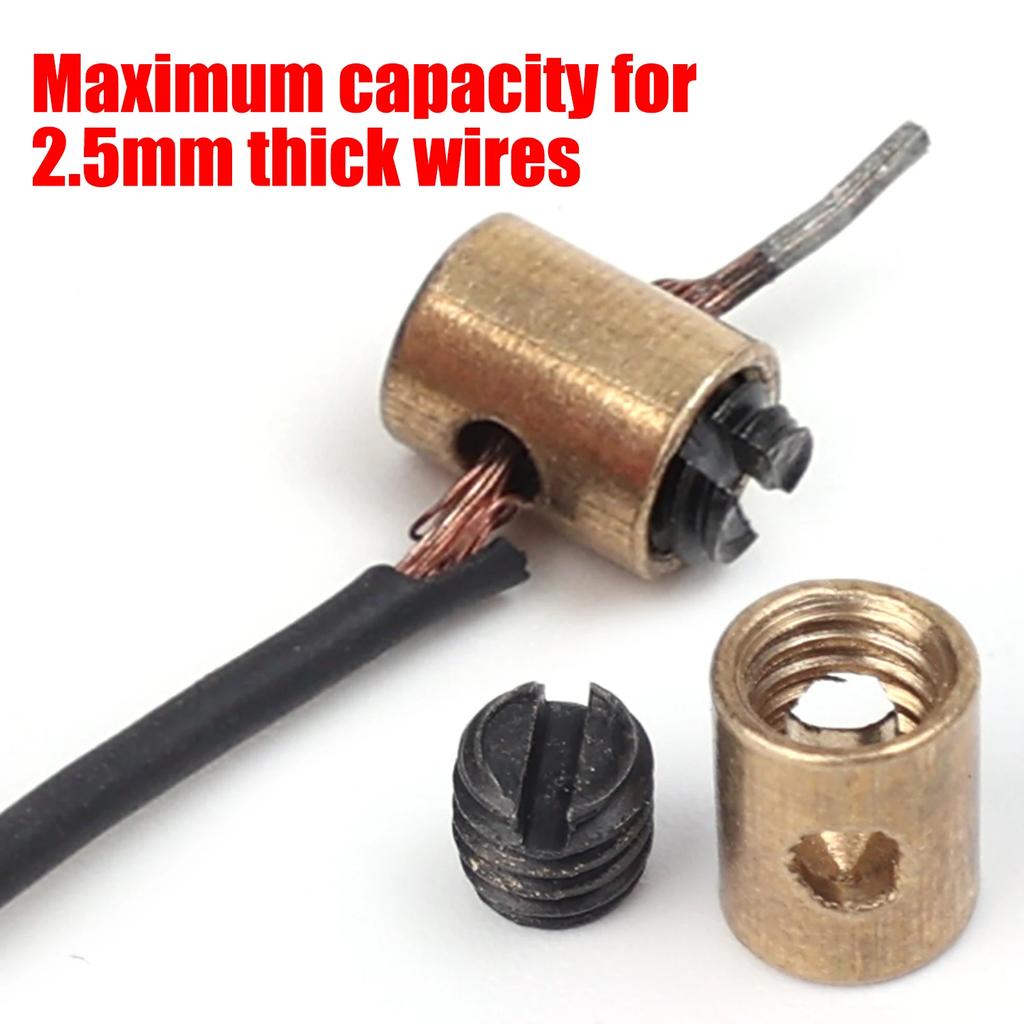 Solderless Throttle Clutch Brake Cable Nipple Universal Motorcycle Adjuster Screw Bolt for Dirt Bike ATV Quad Repair Kit Part