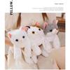 Real Cat Plush Pillow Knee Cat Hugging Pillow Cat Cute Healing Cat Toy Cat Goods Cat Goods Animal Gift Kids Birthday Christmas Birthday Present Gift