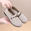 2025 ****** and Summer Old ******* Cloth Shoes Women's One-pedal Casual Single Shoes Breathable Middle-aged and Elderly S**t-soled Comfortable Moth