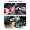 Car Ambient Mood Foot Light USB LED Car Backlight Atmosphere Light With Cigarette USB Lighter Lamp Strips Auto Accessories